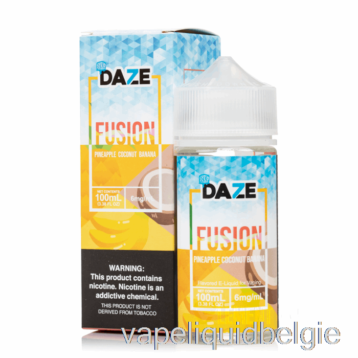 Vape Smaken Ijs Ananas Kokos Banaan - 7 Daze Fusion - 100ml 0mg